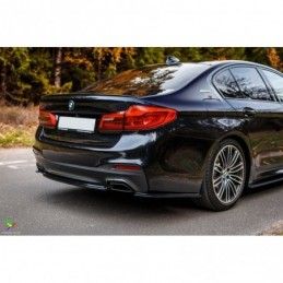 Maxton REAR SIDE SPLITTERS for BMW 5 G30/ G31 M-Pack Gloss Black, Serie 5 G30/ G31