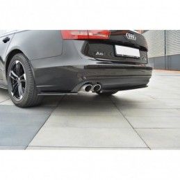 Maxton REAR SIDE SPLITTERS Audi A6 C7 Avant Gloss Black, A6/S6/RS6 4G C7 