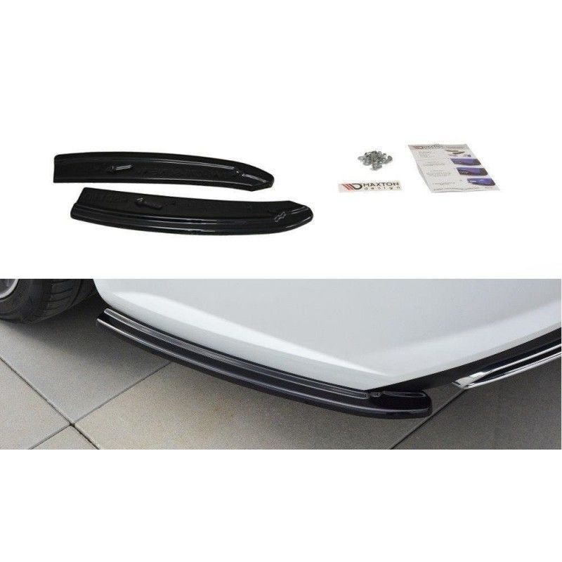 Maxton REAR SIDE SPLITTERS Audi A6 C7 Avant S-line/ S6 C7 Facelift Gloss Black, A6/S6/RS6 4G C7 