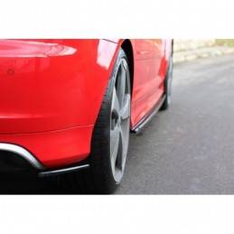 tuning REAR SIDE SPLITTERS Audi RS3 8P Gloss Black