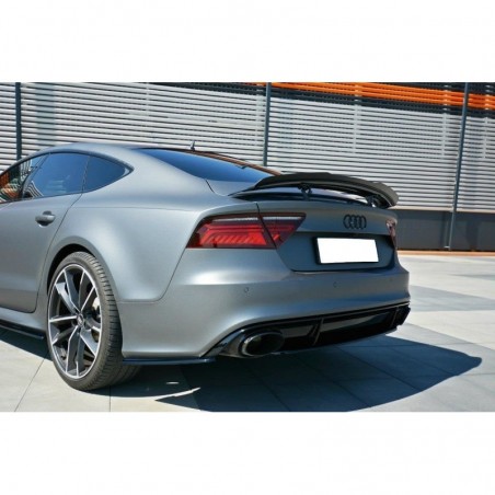 Maxton REAR SIDE SPLITTERS Audi RS7 Facelift Gloss Black, A7/ S7 / RS7 - C7