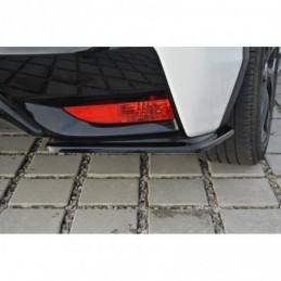 Maxton REAR SIDE SPLITTERS Honda Civic Mk9 Facelift Gloss Black, CIVIC