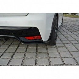 Maxton REAR SIDE SPLITTERS Honda Civic Mk9 Facelift Gloss Black, CIVIC