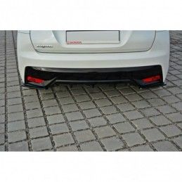 Maxton REAR SIDE SPLITTERS Honda Civic Mk9 Facelift Gloss Black, CIVIC