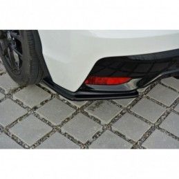 Maxton REAR SIDE SPLITTERS Honda Civic Mk9 Facelift Gloss Black, CIVIC