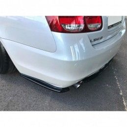 Maxton REAR SIDE SPLITTERS Lexus GS 300 Mk3 Facelift Gloss Black, Lexus
