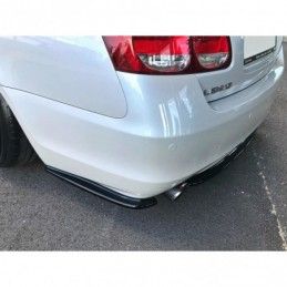 Maxton REAR SIDE SPLITTERS Lexus GS 300 Mk3 Facelift Gloss Black, Lexus