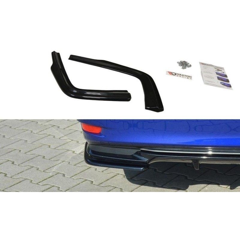 Maxton REAR SIDE SPLITTERS Lexus GS Mk4 Facelift H Gloss Black, Lexus