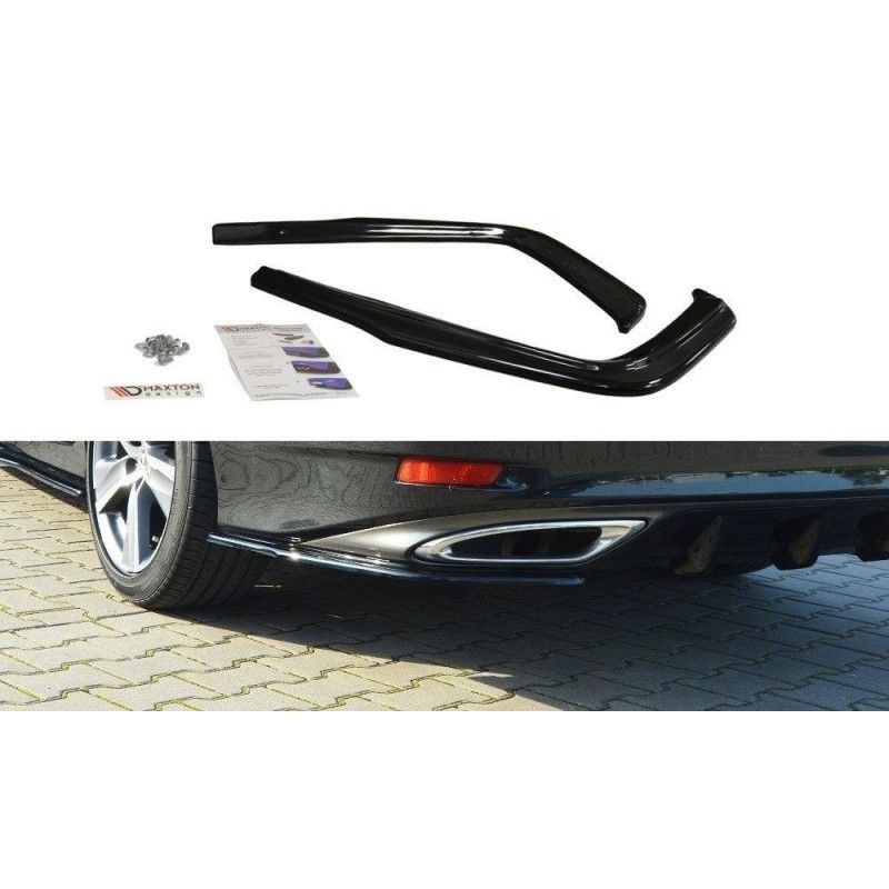 Maxton REAR SIDE SPLITTERS Lexus GS Mk4 Facelift T Gloss Black, Lexus