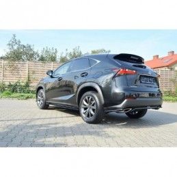 Maxton REAR SIDE SPLITTERS Lexus NX Mk1 T Gloss Black, Lexus