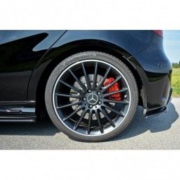 Maxton REAR SIDE SPLITTERS Mercedes A W176 AMG Facelift Gloss Black, CLASSE A