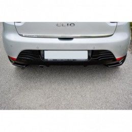 Maxton REAR SIDE SPLITTERS Renault Clio Mk4 Gloss Black, Clio IV