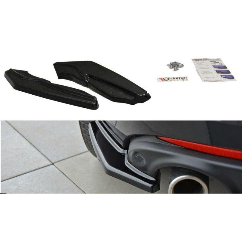 Maxton REAR SIDE SPLITTERS Renault Laguna mk 3 Coupe Gloss Black, Laguna