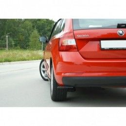 Maxton Rear Side Splitters Skoda Rapid Spaceback Gloss Black, Rapid