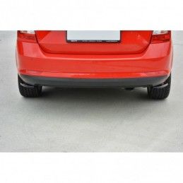 Maxton Rear Side Splitters Skoda Rapid Spaceback Gloss Black, Rapid