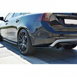 Maxton REAR SIDE SPLITTERS Volvo V60 Polestar Facelift Gloss Black, V60