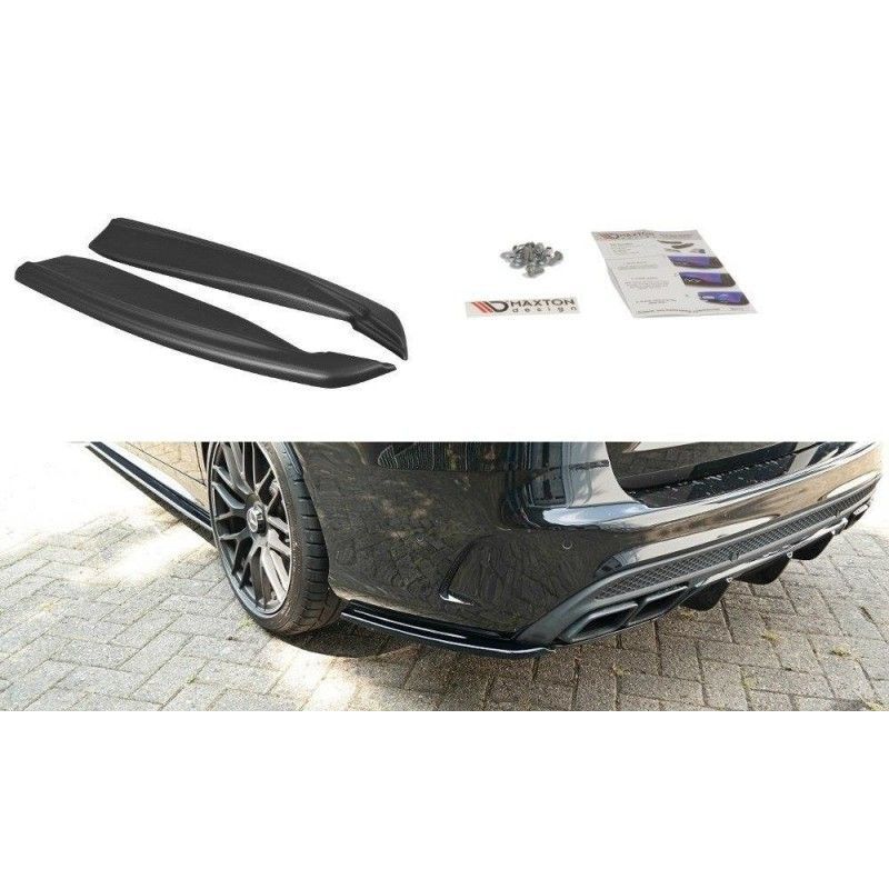 Maxton REAR SIDE SPLITTERS Mercedes C-Class S205 63AMG Estate Gloss Black, W205