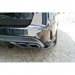 Maxton REAR SIDE SPLITTERS Mercedes C-Class S205 63AMG Estate Gloss Black, W205