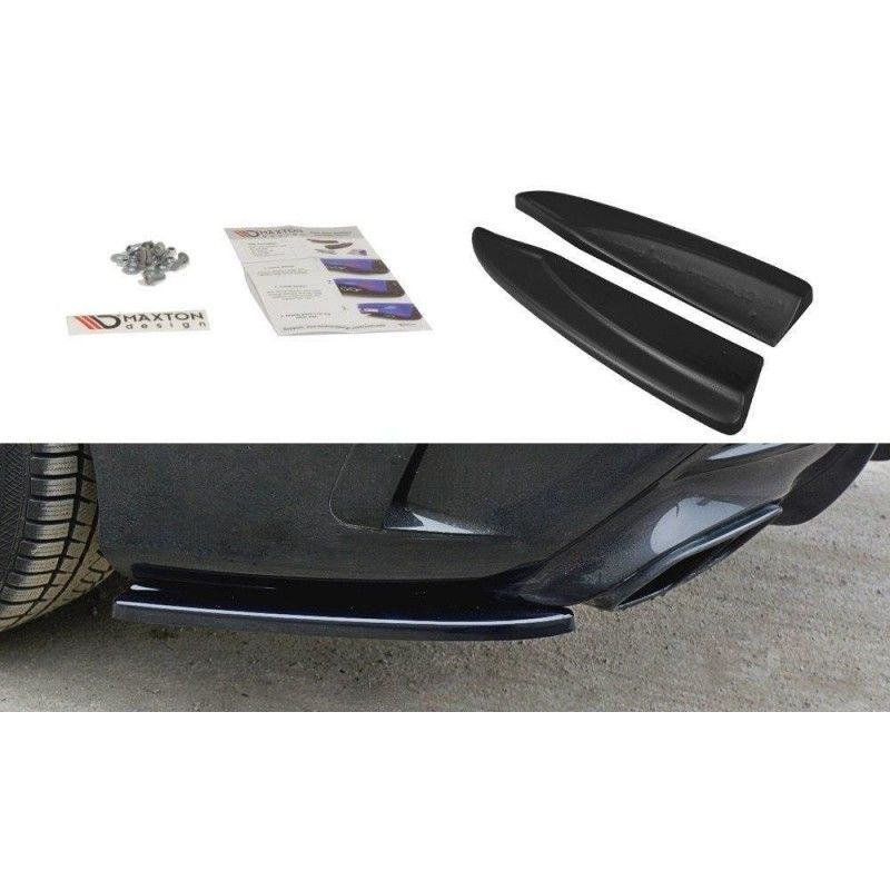 Maxton REAR SIDE SPLITTERS Mercedes CLA A45 AMG C117 Facelift Gloss Black, CLA C117