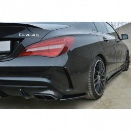 Maxton REAR SIDE SPLITTERS Mercedes CLA A45 AMG C117 Facelift Gloss Black, CLA C117