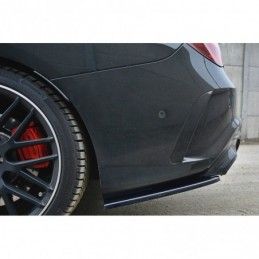 Maxton REAR SIDE SPLITTERS Mercedes CLA A45 AMG C117 Facelift Gloss Black, CLA C117