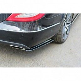 Maxton REAR SIDE SPLITTERS Mercedes CLS C218 Gloss Black, W218