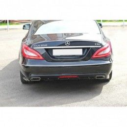 Maxton REAR SIDE SPLITTERS Mercedes CLS C218 Gloss Black, W218