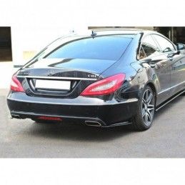 Maxton REAR SIDE SPLITTERS Mercedes CLS C218 Gloss Black, W218