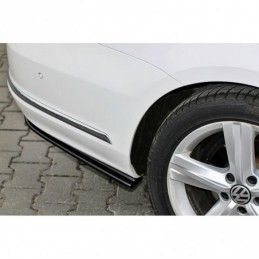 Maxton REAR SIDE SPLITTERS Vw Passat B7 R-Line Variant Gloss Black, Passat B7