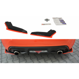 Maxton REAR SIDE SPLITTERS V.2 TOYOTA GT86 FACELIFT Gloss Black + Red, TO-GT86-1F-RSD1RRED+RSD1G, MAXTON DESIGN Neotuning.com