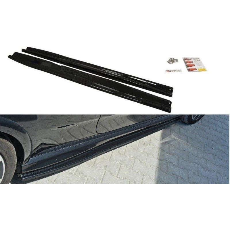 Maxton SIDE SKIRTS DIFFUSERS Fiat Punto Evo Abarth Gloss Black, Punto