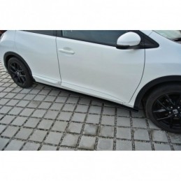 Maxton SIDE SKIRTS DIFFUSERS Honda Civic Mk9 Facelift Gloss Black, CIVIC