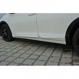 Maxton SIDE SKIRTS DIFFUSERS Honda Civic Mk9 Facelift Gloss Black, CIVIC