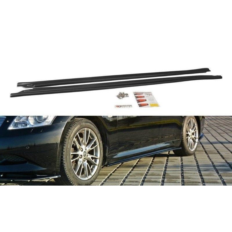 Maxton SIDE SKIRTS DIFFUSERS Infiniti G37 Sedan Gloss Black, INFINITI