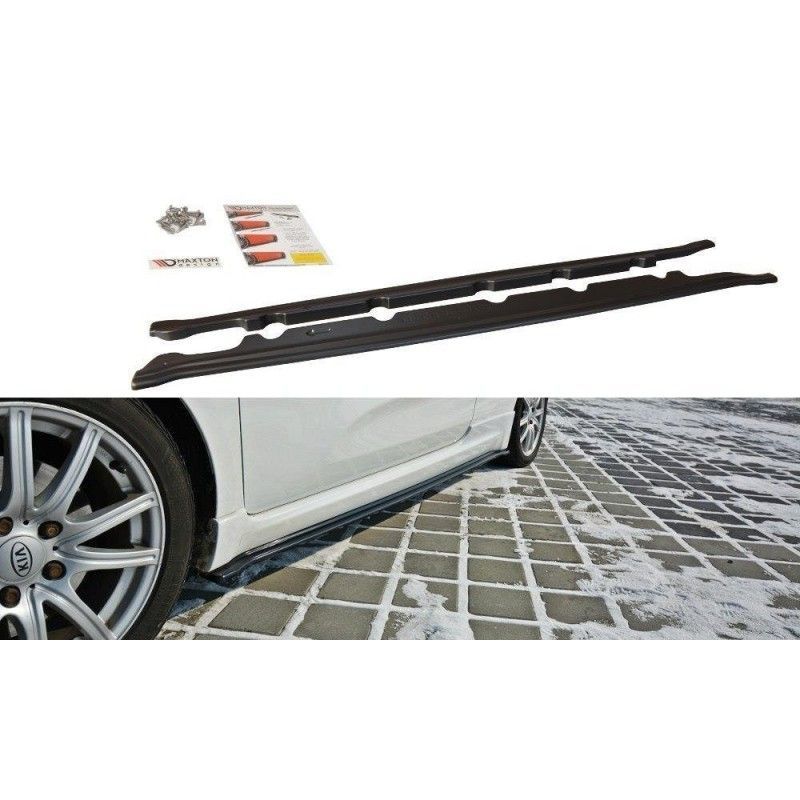 Maxton SIDE SKIRTS DIFFUSERS KIA CEE'D / PRO CEE'D GT MK2 Gloss Black, Kia