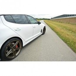 Maxton SIDE SKIRTS DIFFUSERS KIA STINGER GT Gloss Black, Kia