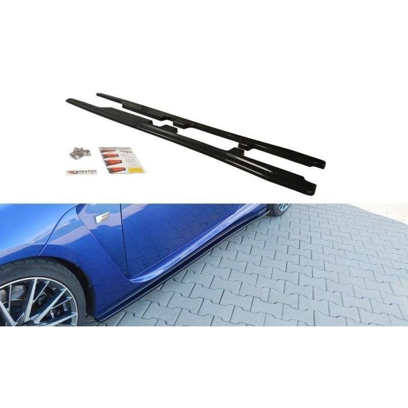 Maxton SIDE SKIRTS DIFFUSERS Lexus RC F Gloss Black, Lexus