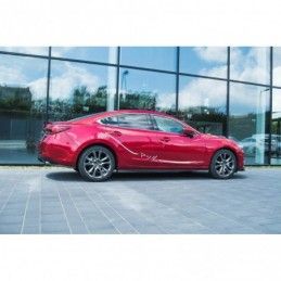 Maxton SIDE SKIRTS DIFFUSERS Mazda 6 GJ (Mk3) Facelift Gloss Black, mazda 6