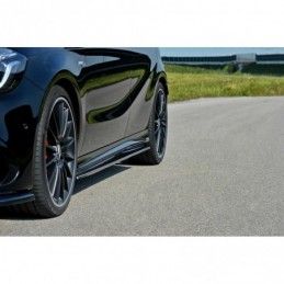 Maxton SIDE SKIRTS DIFFUSERS Mercedes A W176/ CLA 117 AMG/ CLA 117 AMG LINE Facelift Gloss Black, CLASSE A