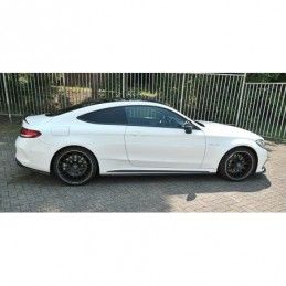 Maxton SIDE SKIRTS DIFFUSERS Mercedes C-class C205 63AMG Coupe Gloss Black, W205