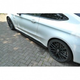 Maxton SIDE SKIRTS DIFFUSERS Mercedes C-class C205 63AMG Coupe Gloss Black, W205