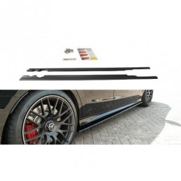 Maxton SIDE SKIRTS DIFFUSERS Mercedes C-Class S205 63AMG Estate Gloss Black, W205