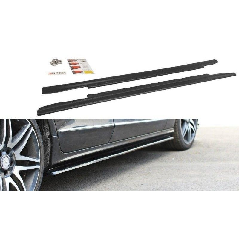 Maxton SIDE SKIRTS DIFFUSERS Mercedes CLS C218 Gloss Black, W218