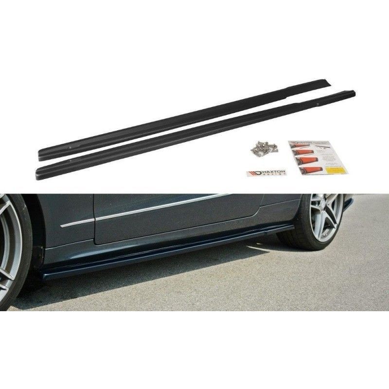 Maxton SIDE SKIRTS DIFFUSERS Mercedes E W212 Gloss Black, W212