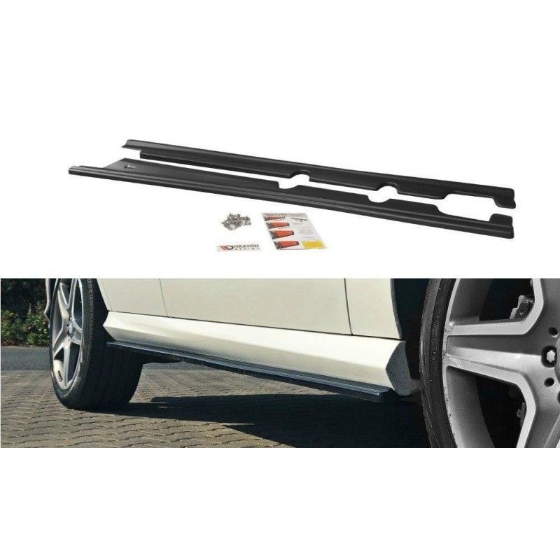 Maxton SIDE SKIRTS DIFFUSERS Mercedes GLE W166 AMG-Line Gloss Black, GLE W166 / C292 Coupe