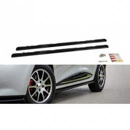 tuning SIDE SKIRTS DIFFUSERS Renault Clio Mk4 Gloss Black