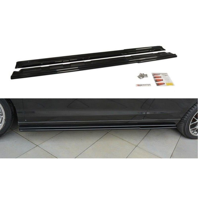 Maxton SIDE SKIRTS DIFFUSERS Renault Laguna mk 3 Coupe Gloss Black, Laguna