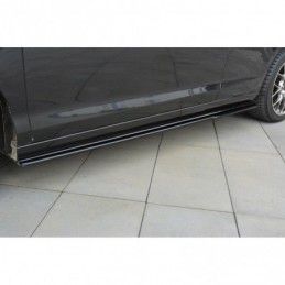 Maxton SIDE SKIRTS DIFFUSERS Renault Laguna mk 3 Coupe Gloss Black, Laguna