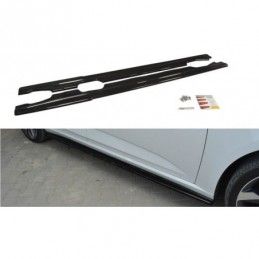 Maxton SIDE SKIRTS DIFFUSERS Renault Megane Mk4 Hatchback Gloss Black, Megane IV