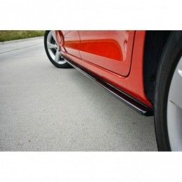 Maxton Side Skirts Diffusers Skoda Rapid Gloss Black, Rapid